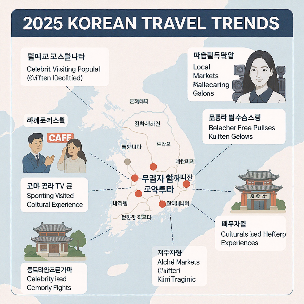 2025년 최신 한국 여행 트렌드와 실용 정보 관련 이미지